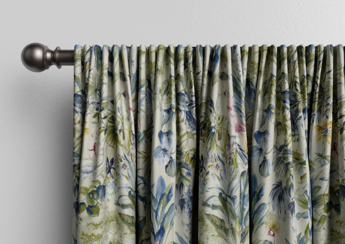 Paradise, Saxon Blue - Made to Measure Curtains - Image 9